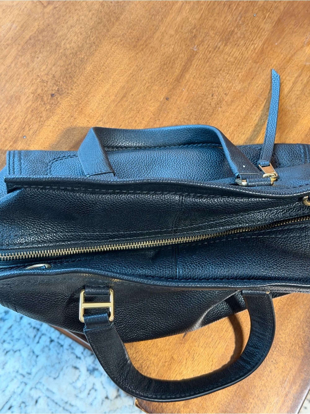Marc Jacobs Black Leather Wallet with Logo-Print Lining - Picture 6 of 9